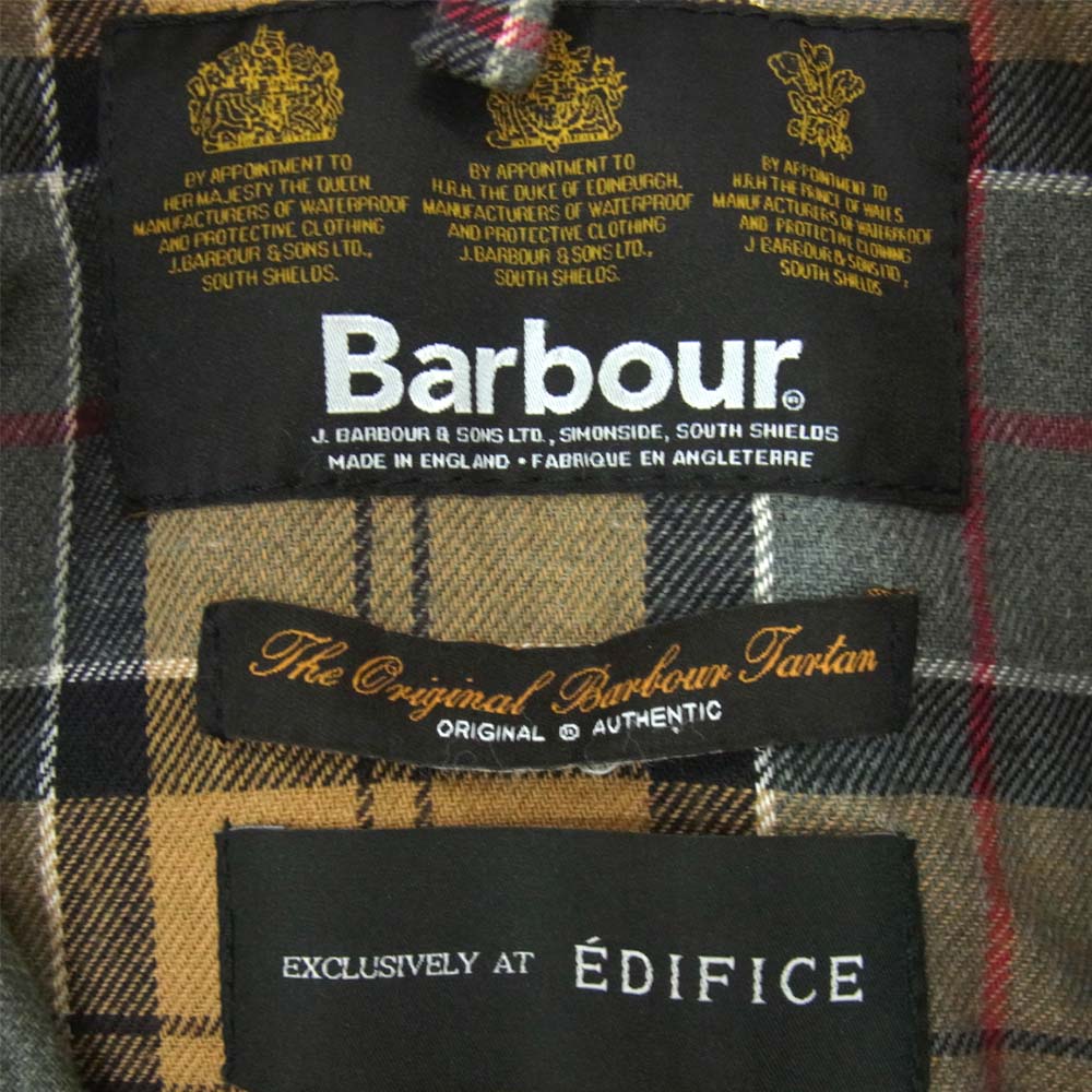 Barbour バブアー 1102002 英国製 Edifice別注 BEDALE ビデイル オイルド ジャケット グレー系【中古】