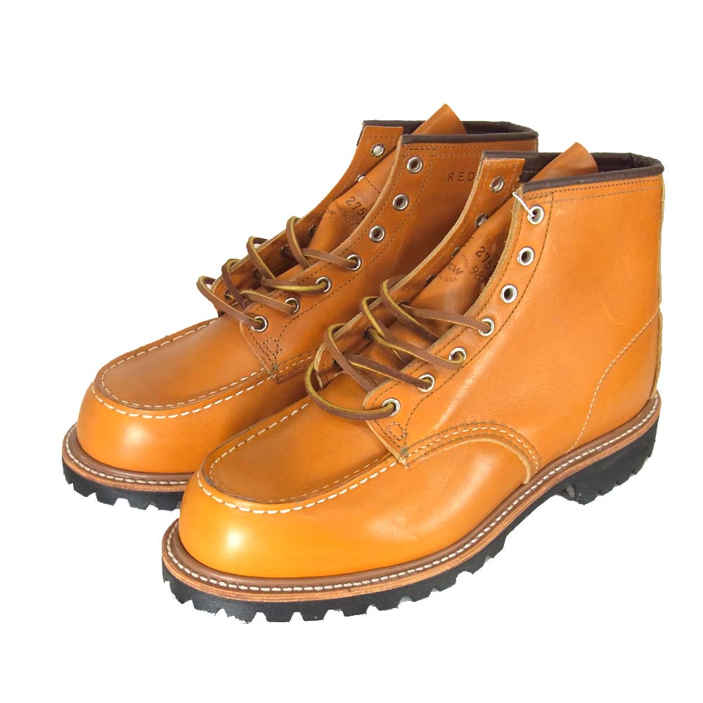 レッドウィング 9879 アイリッシュセッター モックトゥ ゴールドラセット 犬タグ ブラウン系【新古品】【未使用】【中古】