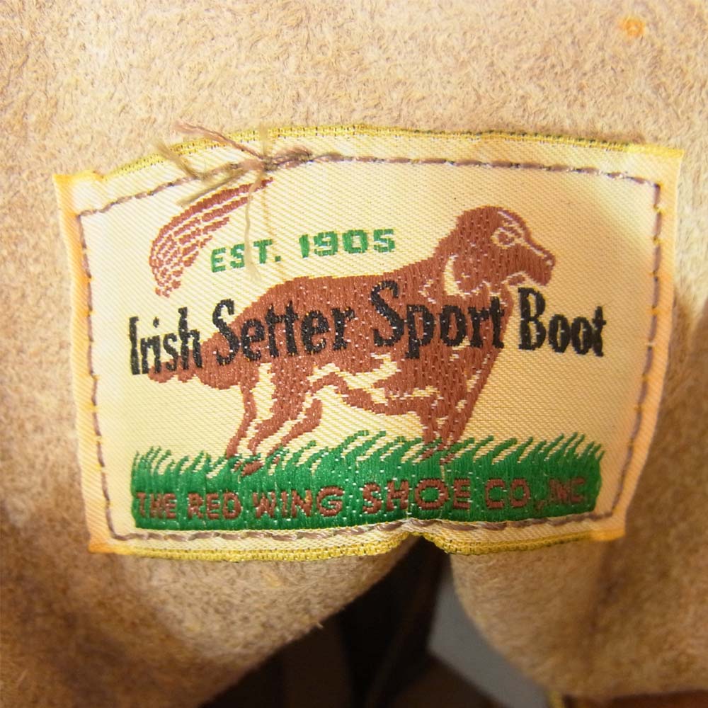 レッドウィング 9879 アイリッシュセッター モックトゥ ゴールドラセット 犬タグ ブラウン系【新古品】【未使用】【中古】