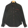 スカルフライト ウエスタン 刺繍 長袖シャツ ブラック系 36【中古】