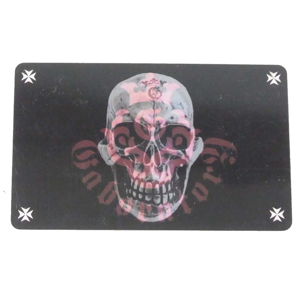 GABOR ガボール 国内正規店ギャランティ付属 スネークキーパー 2ライオンヘッド スカルプテッド スカルリンク ウォレットチェーン シルバー系【中古】