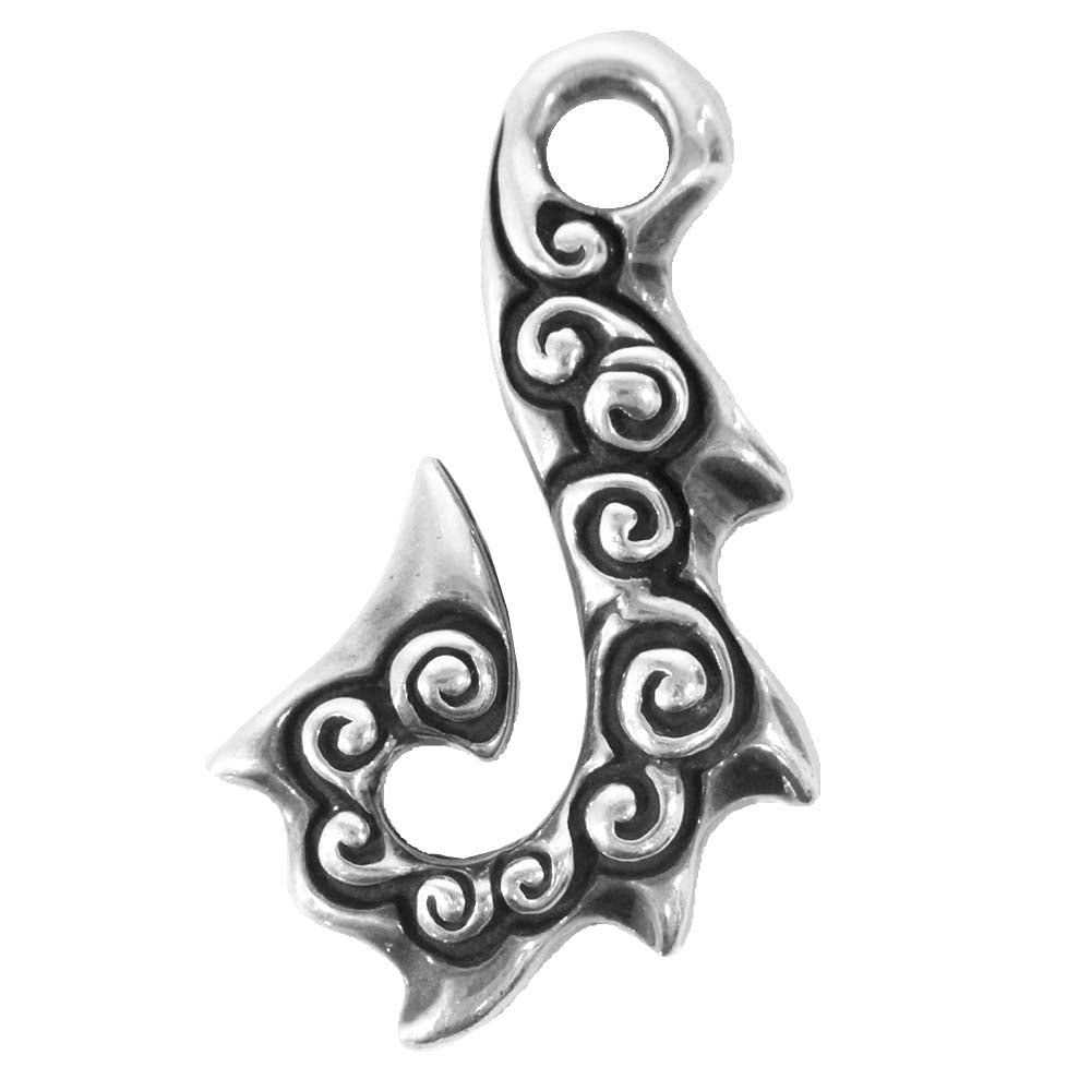 BILL WALL LEATHER ビルウォールレザー WAVE ウェーブ フィッシュフック ペンダント トップ シルバー系【中古】