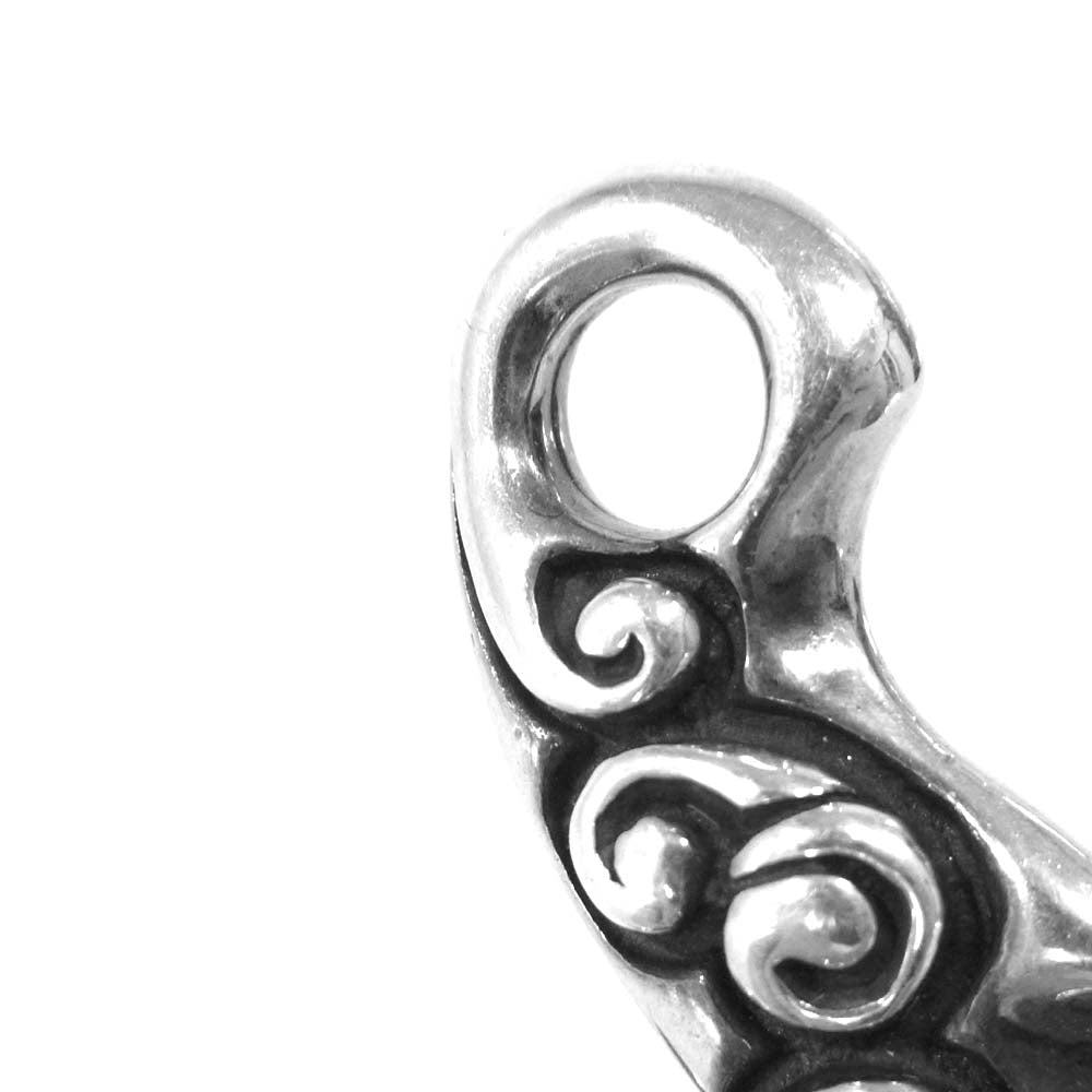 BILL WALL LEATHER ビルウォールレザー WAVE ウェーブ フィッシュフック ペンダント トップ シルバー系【中古】