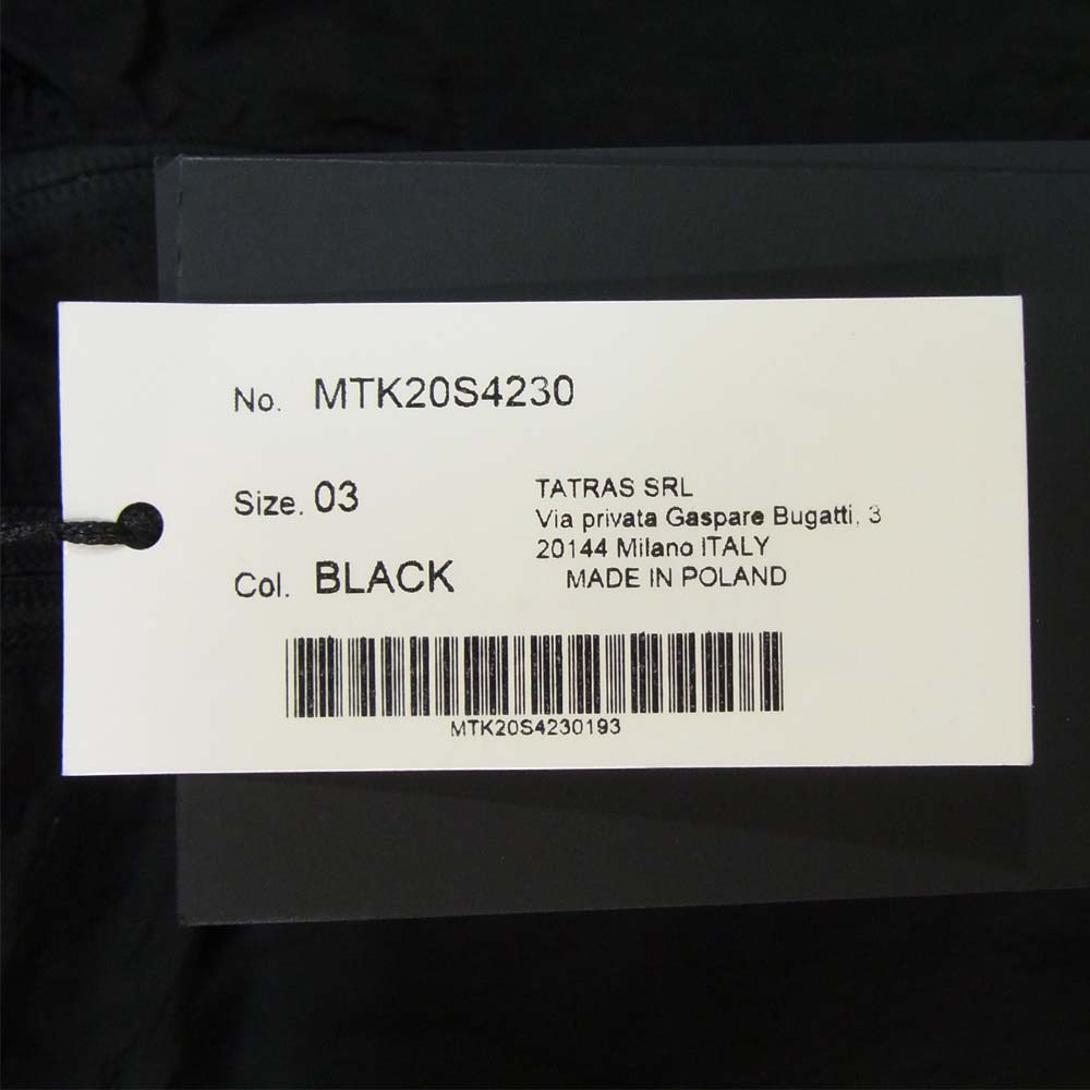 TATRAS タトラス MTK20S4230 LAMISCO ラミスコ ナイロン ジャケット ブラック系 3【新古品】【未使用】【中古】