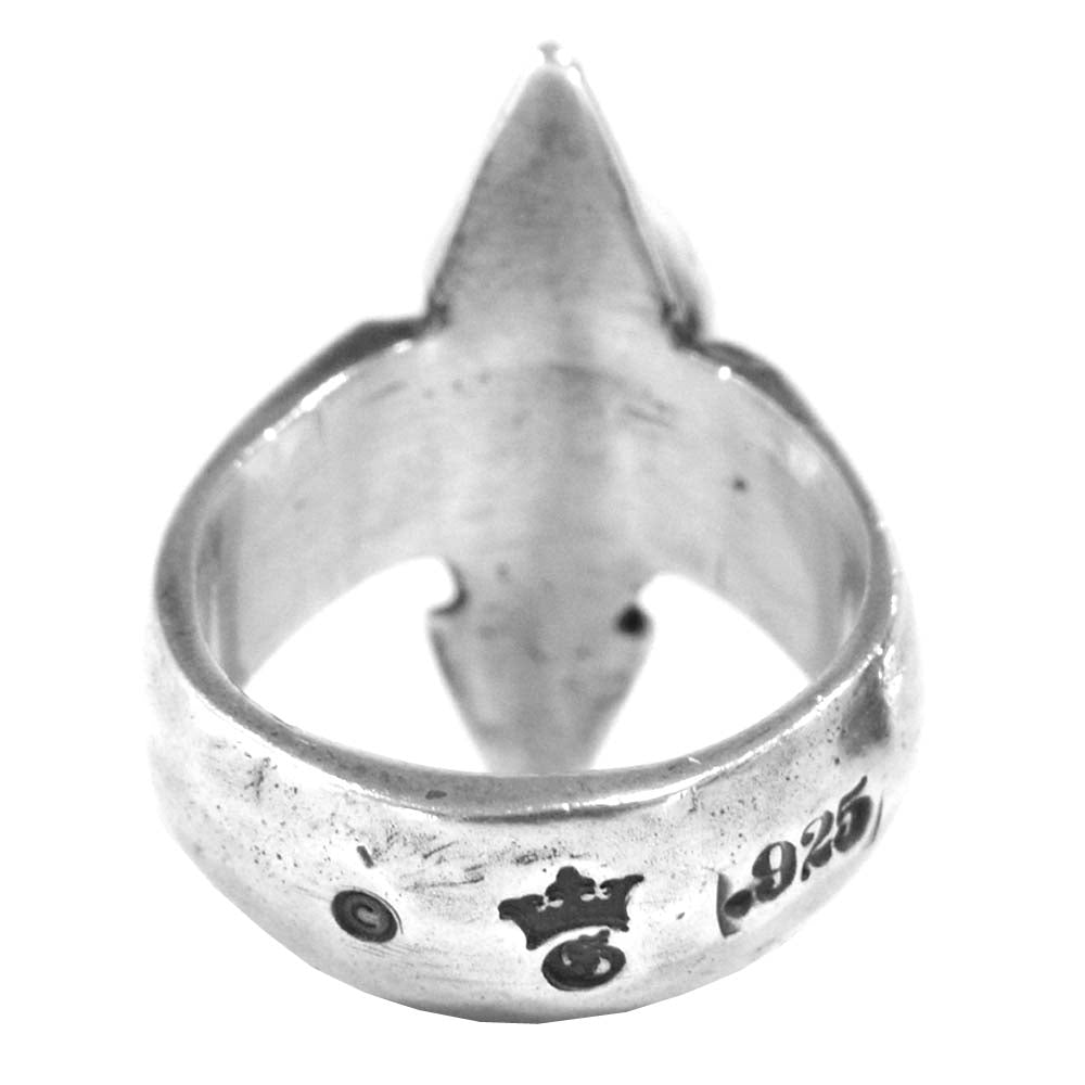 GABOR ガボール 国内正規店ギャランティカード付属 Skull with Spike Ring スカル ウィズ スパイク リング シルバー系 29～30号程度【中古】
