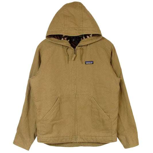 patagonia パタゴニア 16年製 Lined Canvas Hoody ラインド キャンバス フーディ ジャケット ライトブラウン系 S【中古】