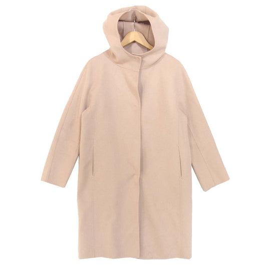 theory セオリー カシミヤ混 ウール フード コート ピンク系 S【中古】