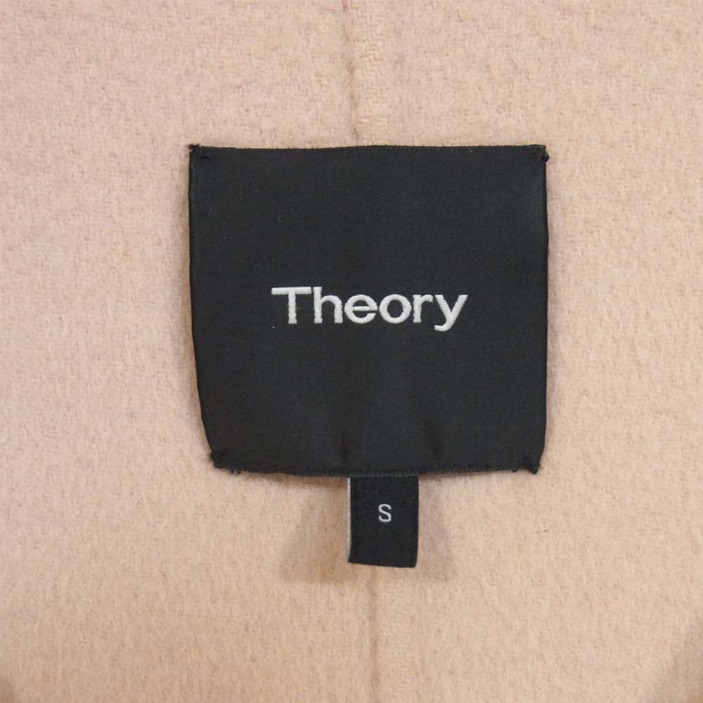 theory セオリー カシミヤ混 ウール フード コート ピンク系 S【中古】