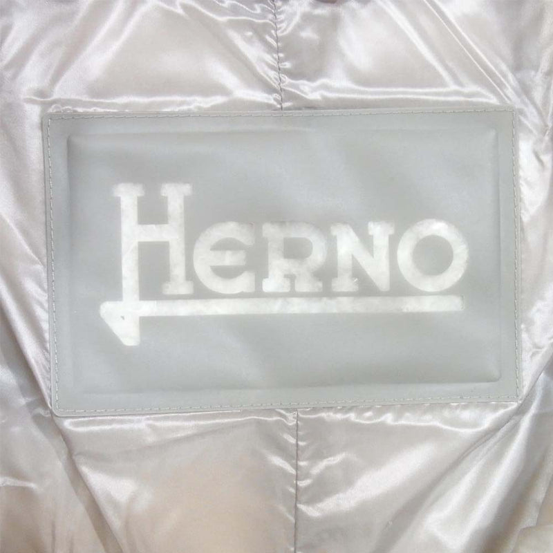 Herno ヘルノ 国内正規品 PI10523D ダウンコート シルバー系 42【新古品】【未使用】【中古】