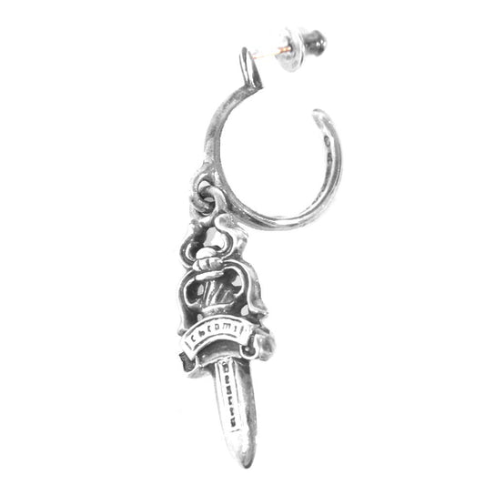 CHROME HEARTS クロムハーツ（原本無） No5 DAGGER ダガーフープピアス シルバー系【中古】