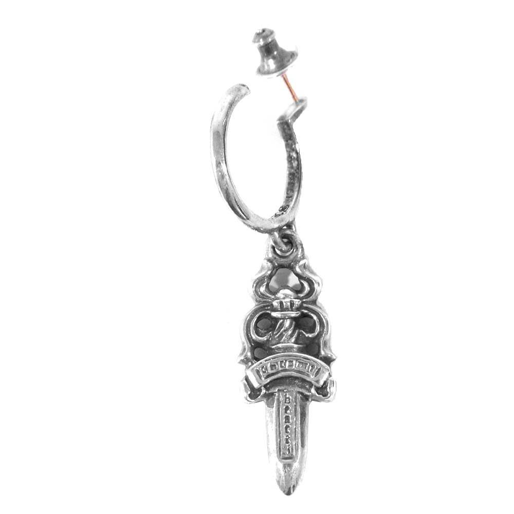 CHROME HEARTS クロムハーツ（原本無） No5 DAGGER ダガーフープピアス シルバー系【中古】