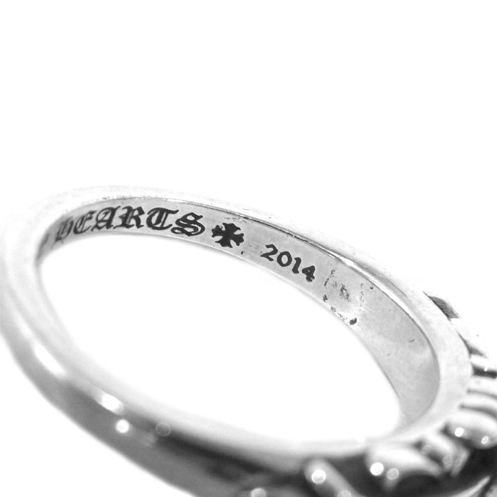 CHROME HEARTS クロムハーツ（原本無） ベイビー クラシック フローラル クロス リング シルバー系 18号程度【中古】