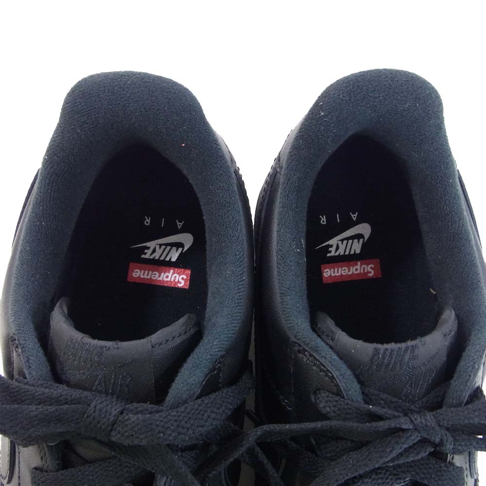 Supreme シュプリーム  20SS CU9225-001 × NIKE ナイキ AIR FORCE 1 LOW エアフォース スニーカー ブラック系 27cm【新古品】【未使用】【中古】