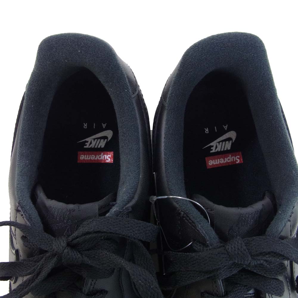Supreme シュプリーム  20SS CU9225-001 × NIKE ナイキ AIR FORCE 1 LOW エアフォース スニーカー ブラック系 28cm【新古品】【未使用】【中古】