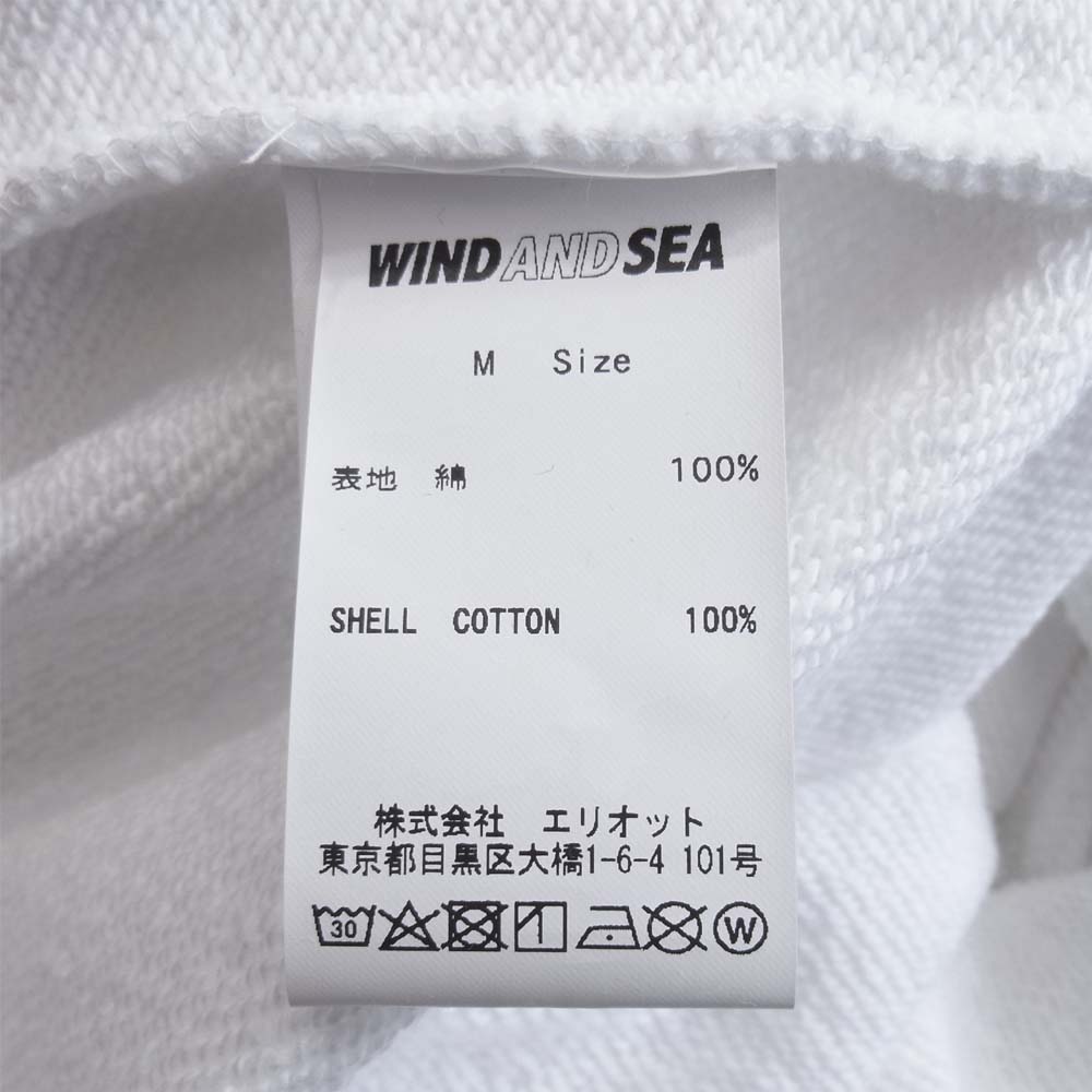 ウィンダンシー WIND AND SEA 20SS WDS-XXX-06 ゴッドセレクション GOD SELECTION XXX SWEAT SHORTS スウェット ロゴプリント ショーツ ホワイト系 M【新古品】【未使用】【中古】