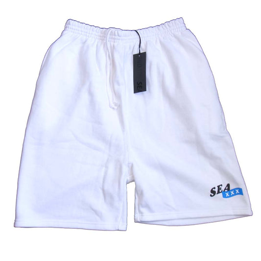 ウィンダンシー WIND AND SEA 20SS WDS-XXX-03  ゴッドセレクション GOD SELECTION XXX SWEAT SHORTS ロゴプリント スウェット ショーツ ホワイト系 M【新古品】【未使用】【中古】