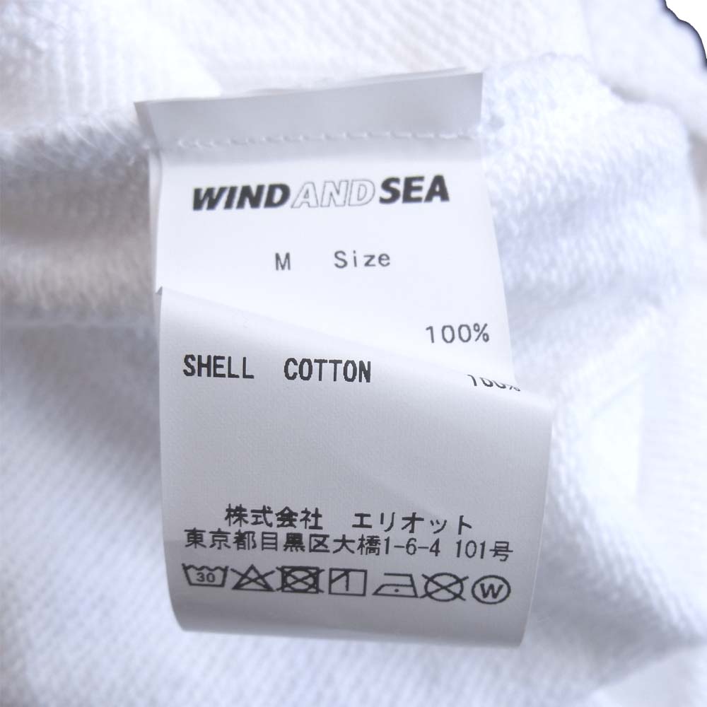ウィンダンシー WIND AND SEA 20SS WDS-XXX-03  ゴッドセレクション GOD SELECTION XXX SWEAT SHORTS ロゴプリント スウェット ショーツ ホワイト系 M【新古品】【未使用】【中古】