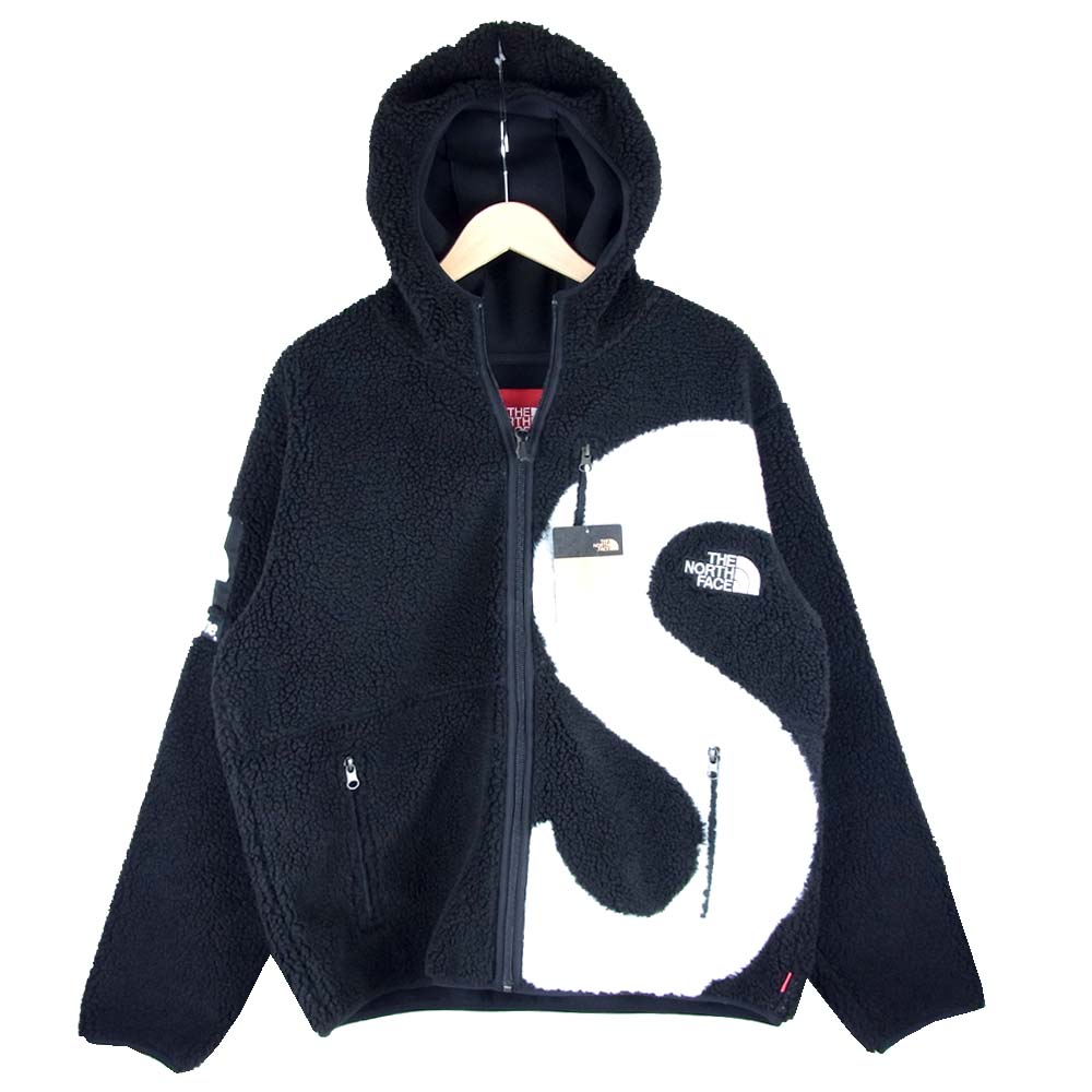 Supreme シュプリーム 20AW NT62004 ノースフェイス THE NORTH FACE S Logo Hooded Fleece Jacket  Sロゴ フーデッド フリース ジャケット ブラック系 M【新古品】【未使用】【中古】