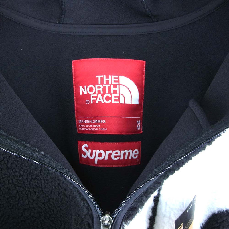 Supreme シュプリーム 20AW NT62004 ノースフェイス THE NORTH FACE S Logo Hooded Fleece Jacket  Sロゴ フーデッド フリース ジャケット ブラック系 M【新古品】【未使用】【中古】