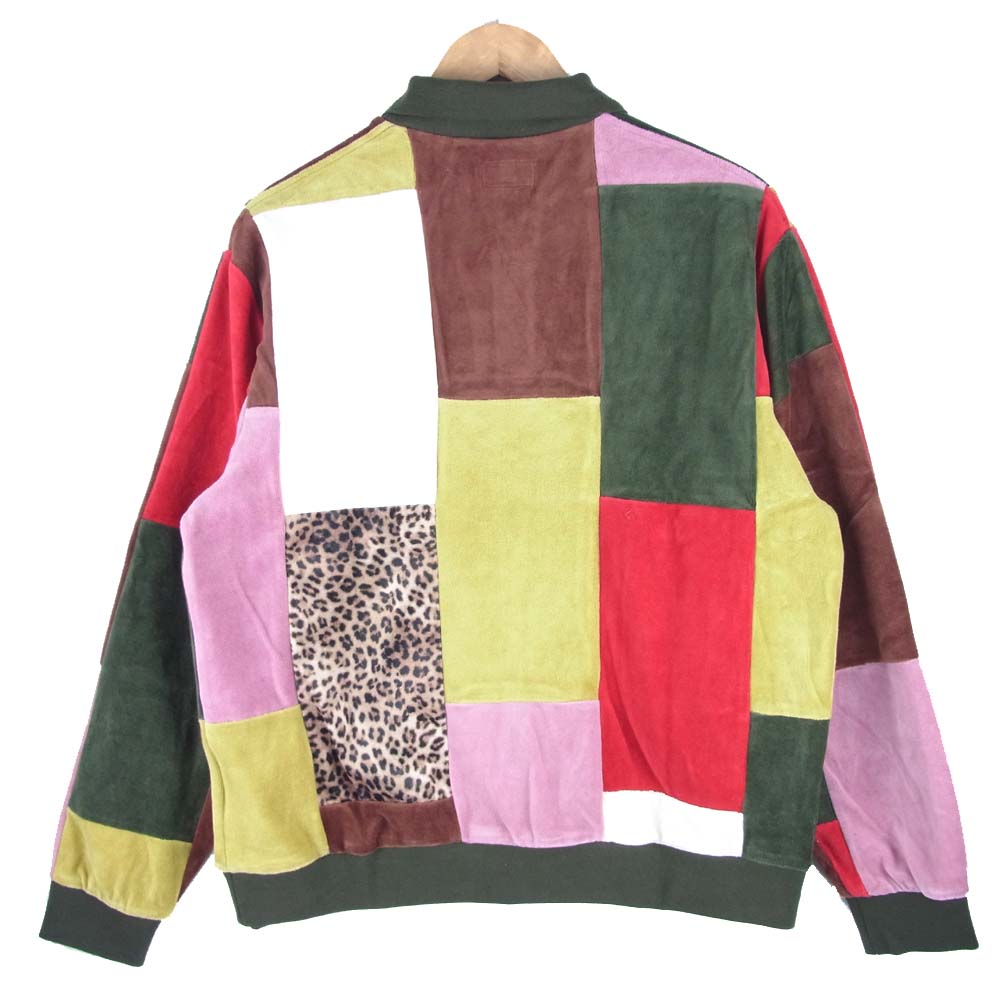 Supreme シュプリーム 20AW Patchwork Velour L/S Polo パッチワーク ベロア 長袖 ポロ シャツ マルチカラー系 M【新古品】【未使用】【中古】