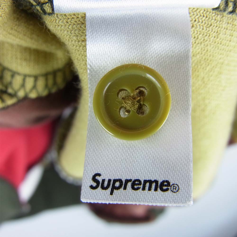 Supreme シュプリーム 20AW Patchwork Velour L/S Polo パッチワーク ベロア 長袖 ポロ シャツ マルチカラー系 M【新古品】【未使用】【中古】