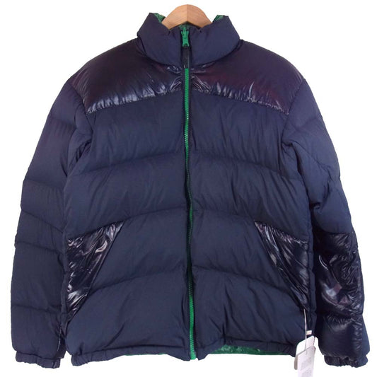 WOOLRICH ウールリッチ WJOU0034 WJOU0034 REVERSIBLE MUFFLE DOWN JACKET リバーシブル ダウン ジャケット ネイビー系 グリーン系 L【新古品】【未使用】【中古】