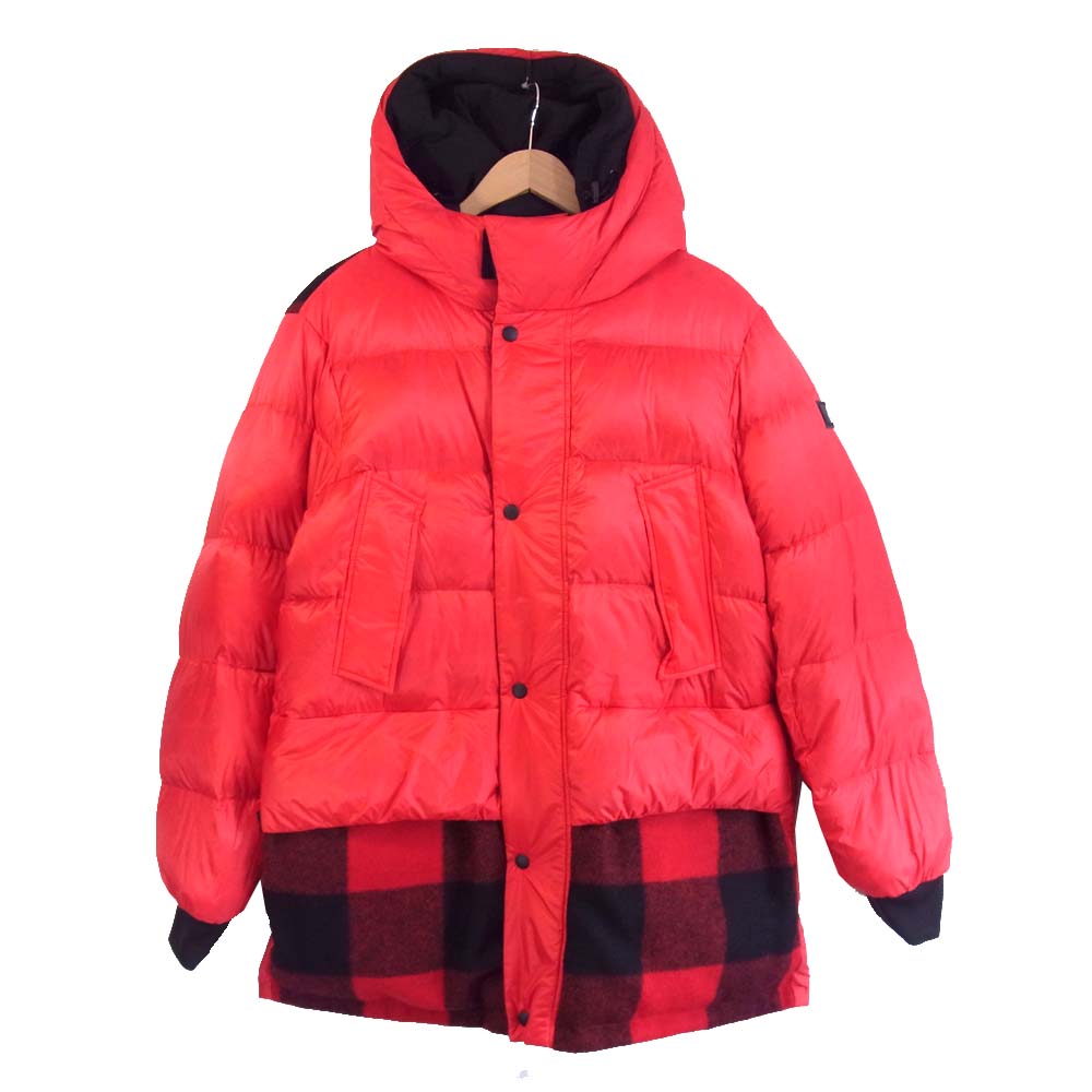 WOOLRICH ウールリッチ リバーシブル ダウン ジャケット ブラック系 レッド系 M【極上美品】【中古】