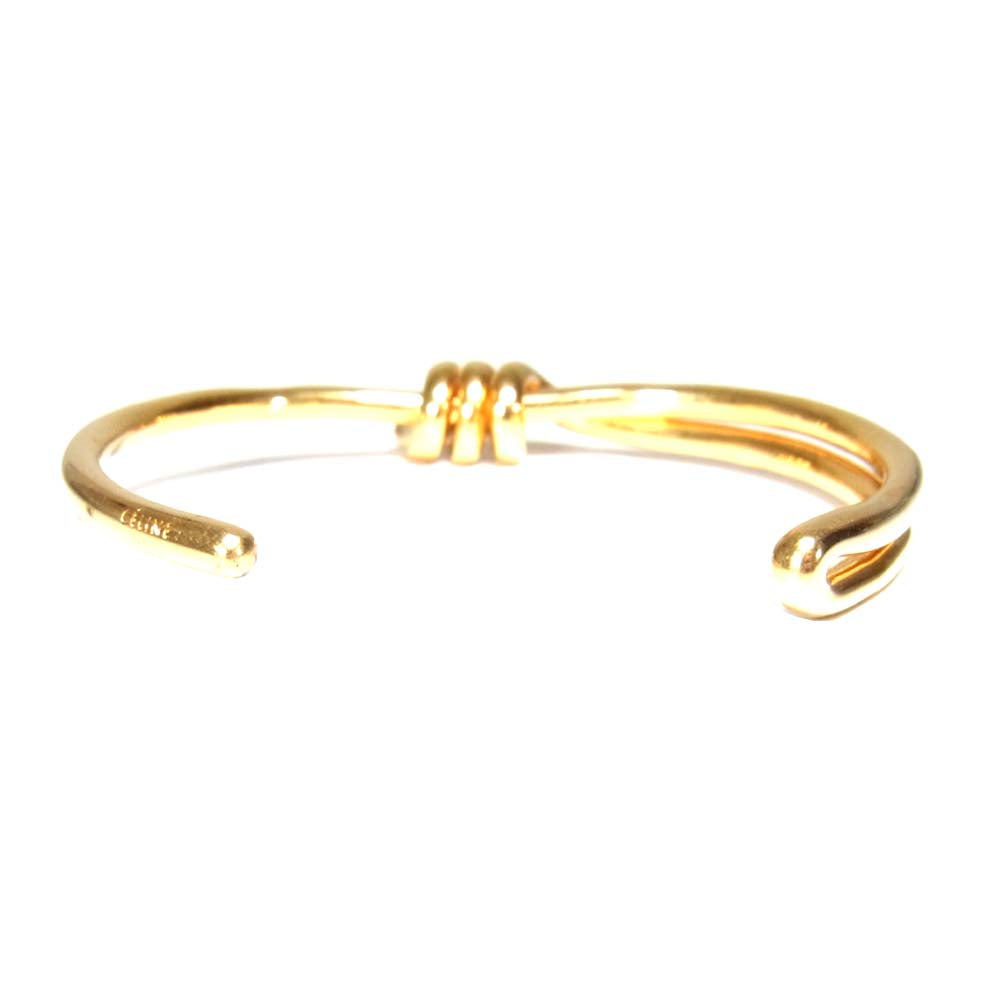 CELINE セリーヌ Barbele Thin バーベル シン ブレスレット ゴールド系【中古】