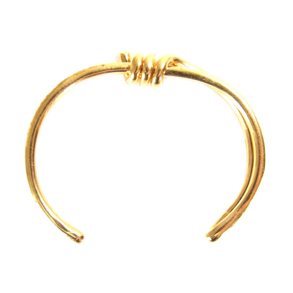 CELINE セリーヌ Barbele Thin バーベル シン ブレスレット ゴールド系【中古】