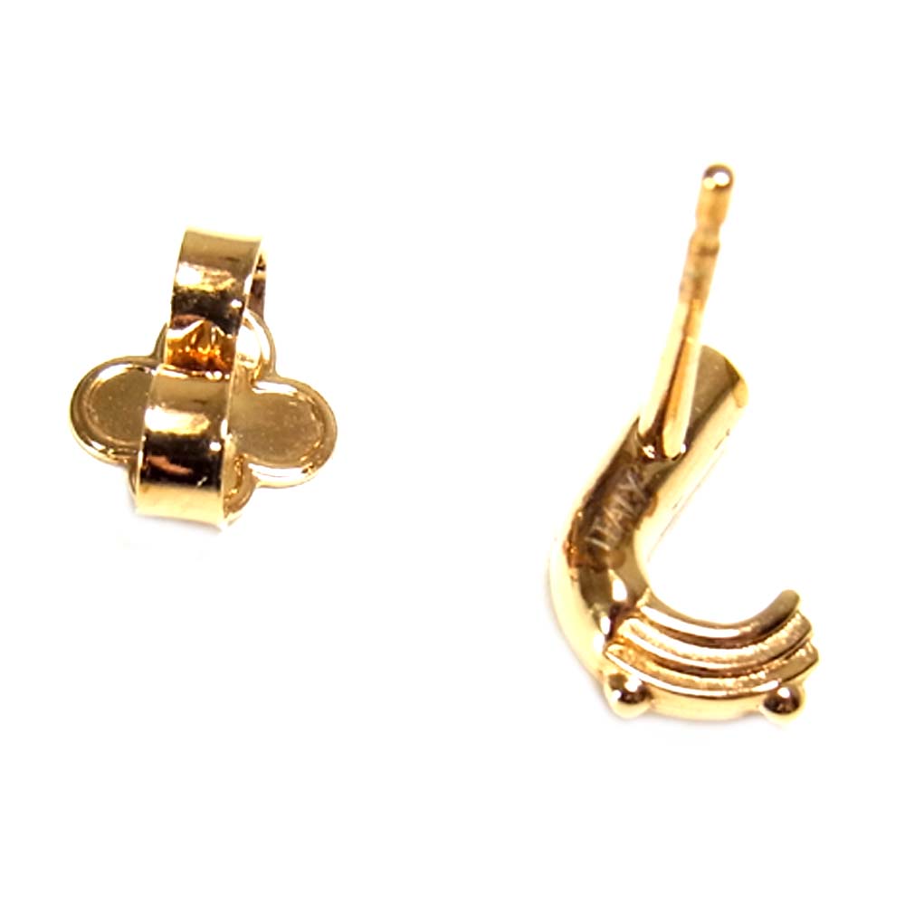 LOUIS VUITTON ルイ・ヴィトン LV＆ME イニシャル ピアス ゴールド系【中古】