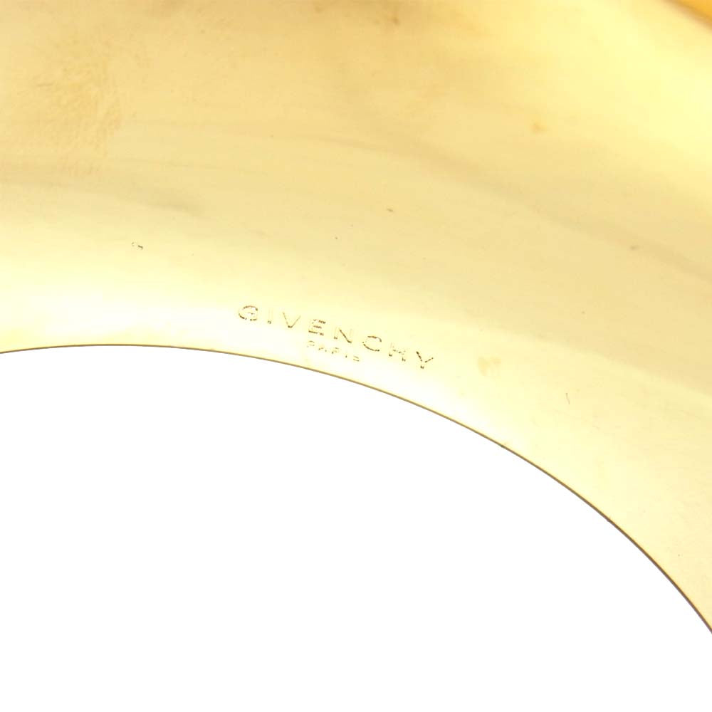 GIVENCHY ジバンシィ 三角 ストライプ ブレスレット ゴールド系【中古】