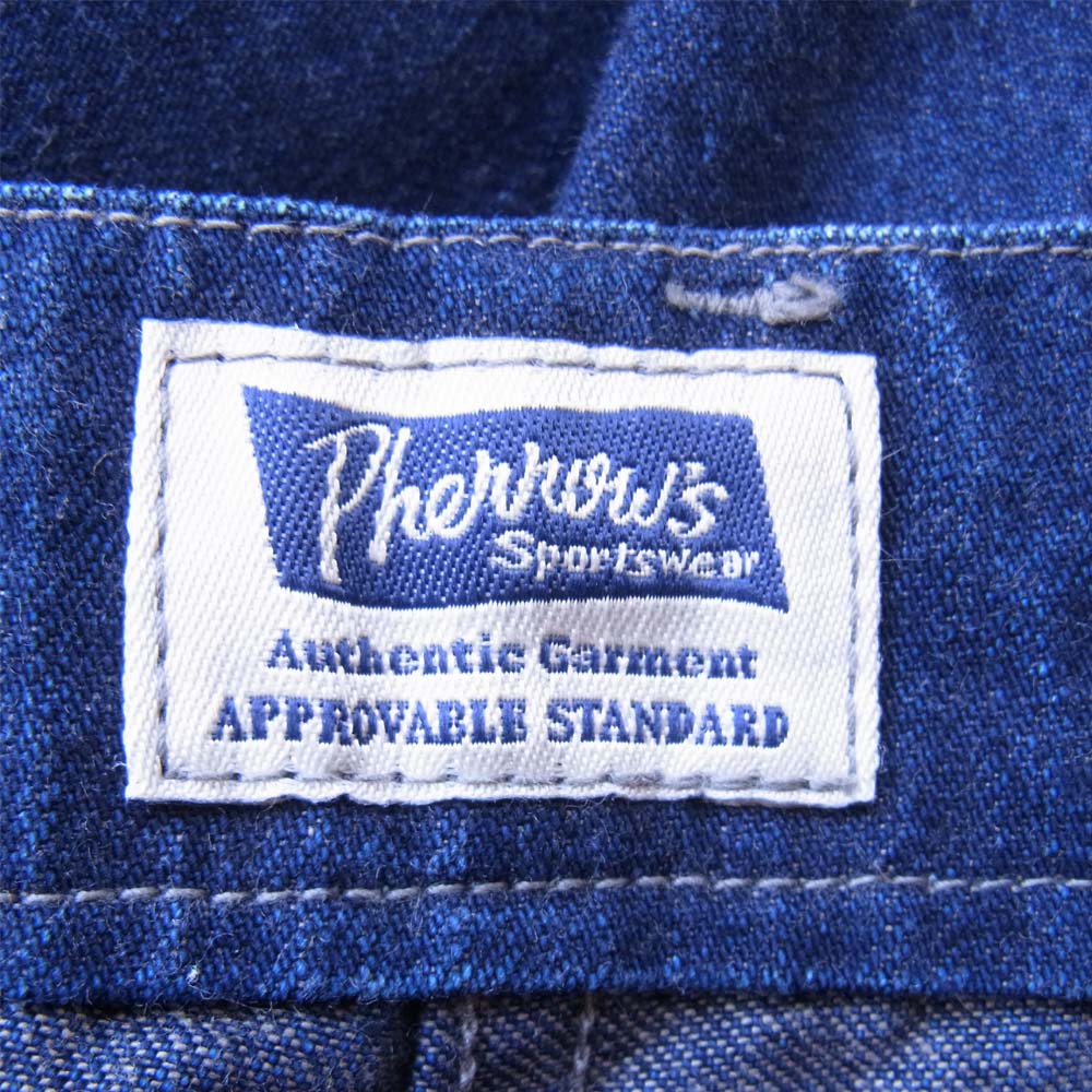 Pherrow's フェローズ ジップフライ デニムパンツ インディゴブルー系 28【中古】