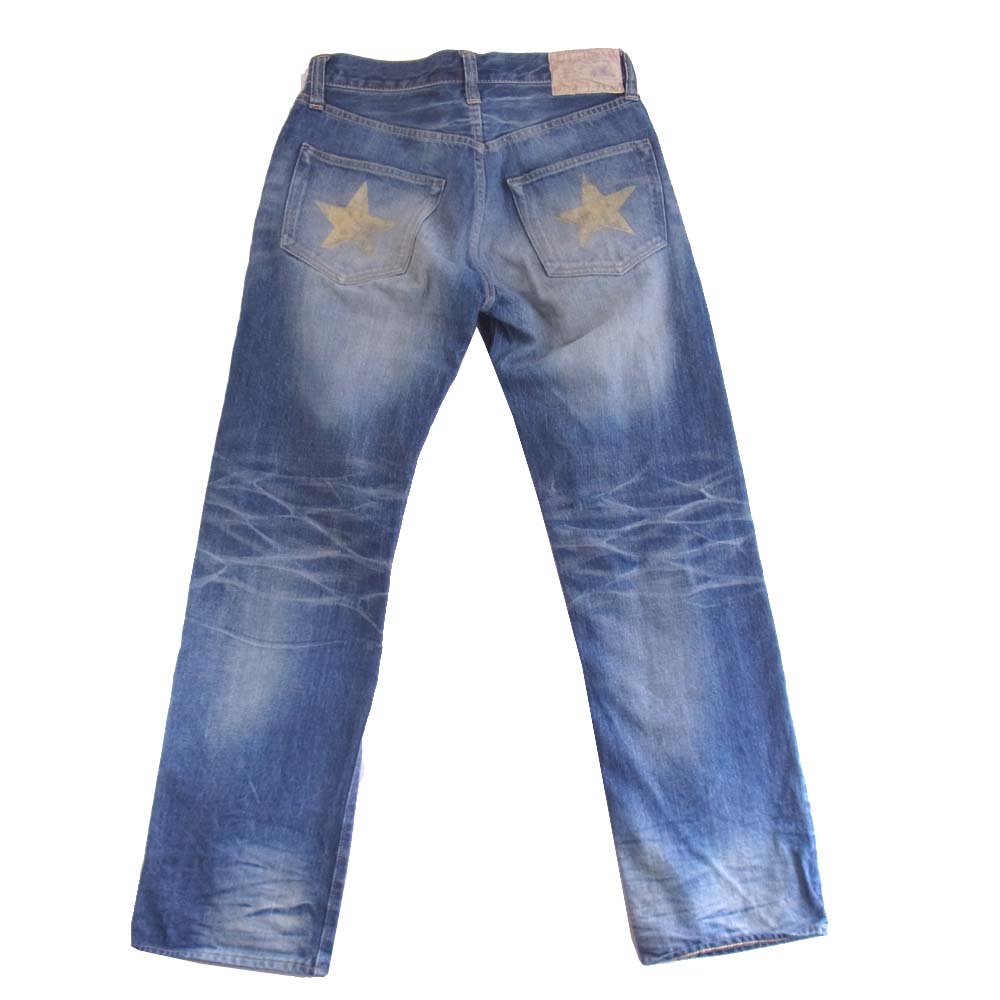 SUGAR CANE シュガーケーン FIBER DENIM LONE STAR JEANS TWO STAR 2スターモデル ローン スター ジーンズ インディゴブルー系 W29【中古】