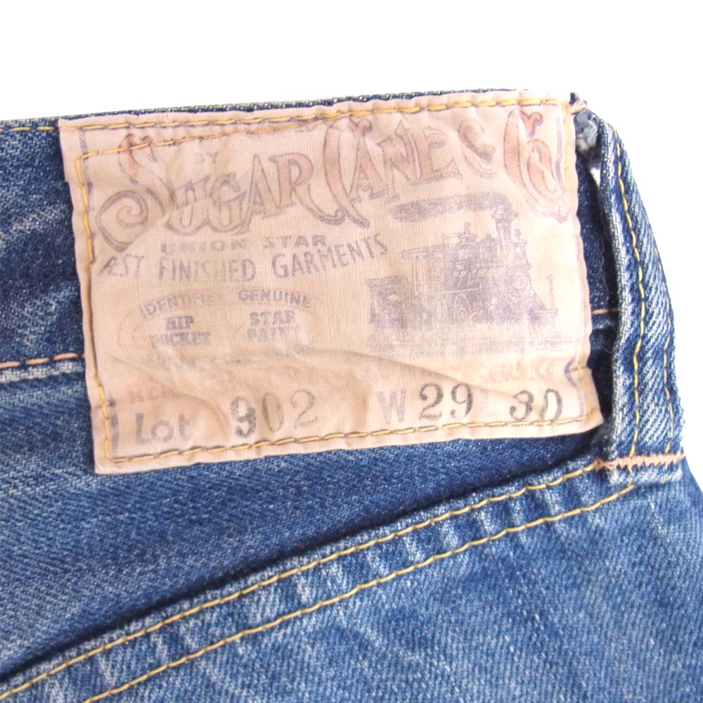 SUGAR CANE シュガーケーン FIBER DENIM LONE STAR JEANS TWO STAR 2スターモデル ローン スター ジーンズ インディゴブルー系 W29【中古】