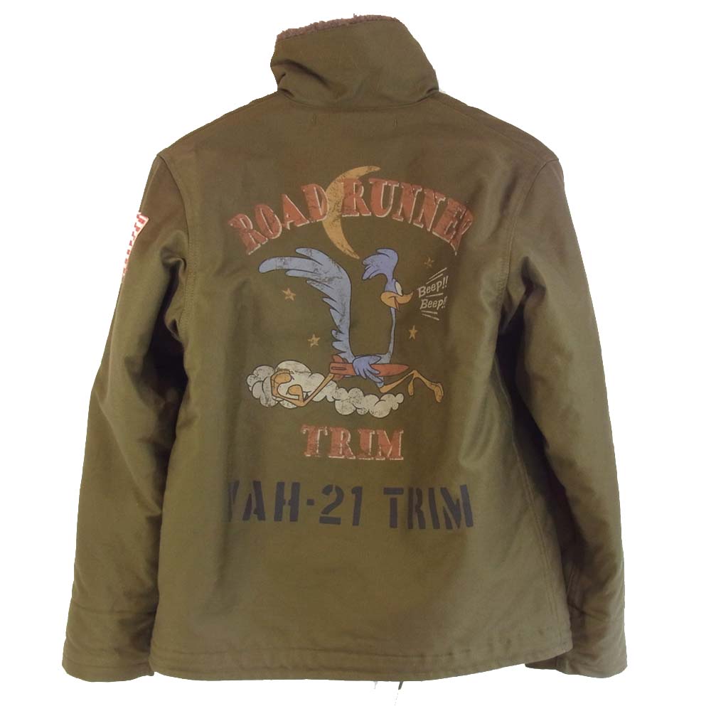 TOY'S McCOY トイズマッコイ 23164 N-1 DECK JACKET ロードランナーカスタムモデル カーキ系 34【中古】