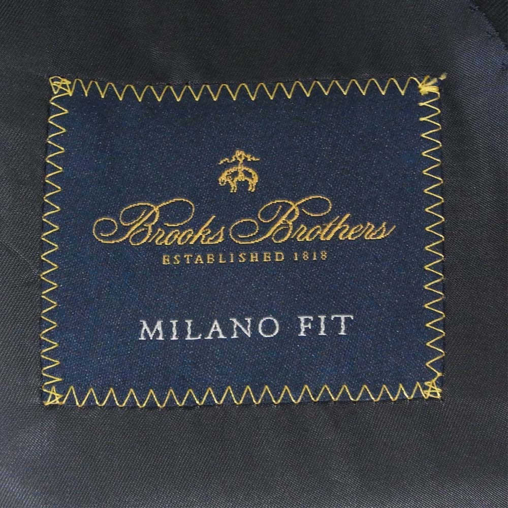Brooks Brothers ブルックスブラザーズ シングル ２釦 金ボタン ブレザー ジャケット ダークネイビー系 35SHT【中古】