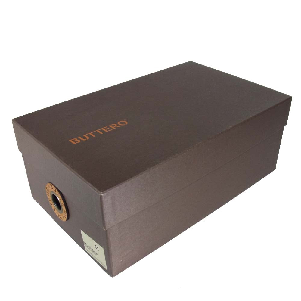 BUTTERO ブッテロ B4372UCGB CADIRNA プレーントゥ レザー シューズ ブラック系 41【中古】