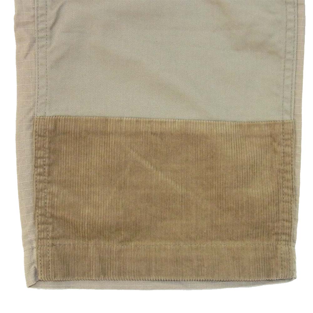 Engineered Garments エンジニアードガーメンツ クレイジーパターン コーデュロイ リップストップ 切替 ベイカー パンツ ベージュ系 XS【中古】
