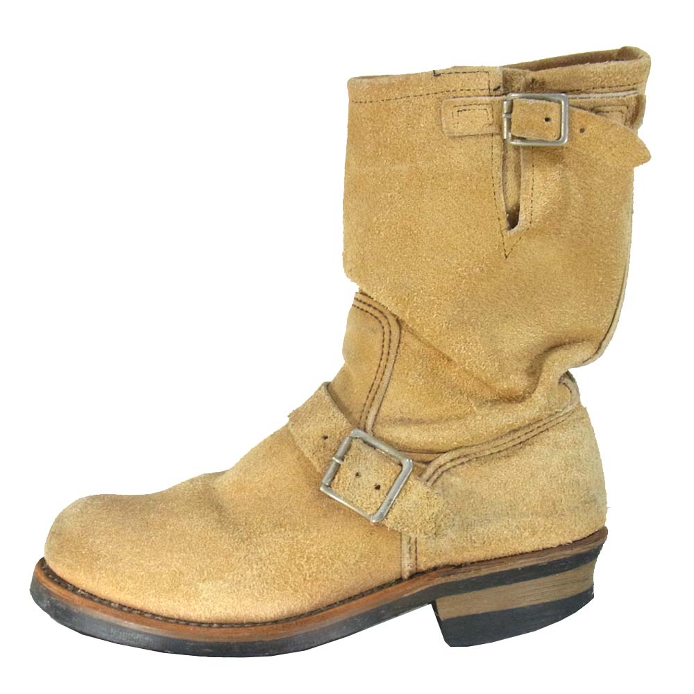 RED WING レッドウィング PT91 スエード エンジニアブーツ ベージュ系 7.5D【中古】