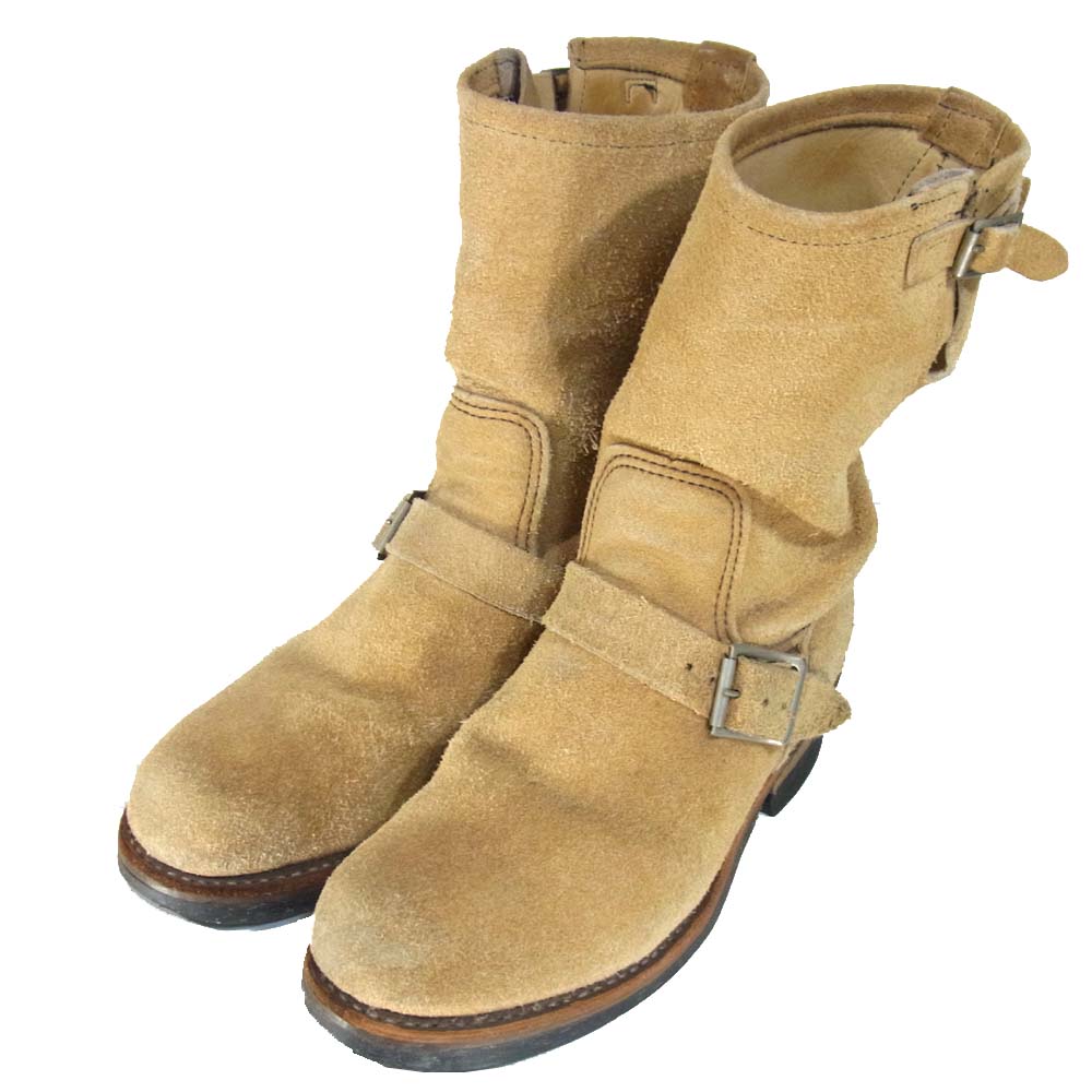 RED WING レッドウィング PT91 スエード エンジニアブーツ ベージュ系 7.5D【中古】