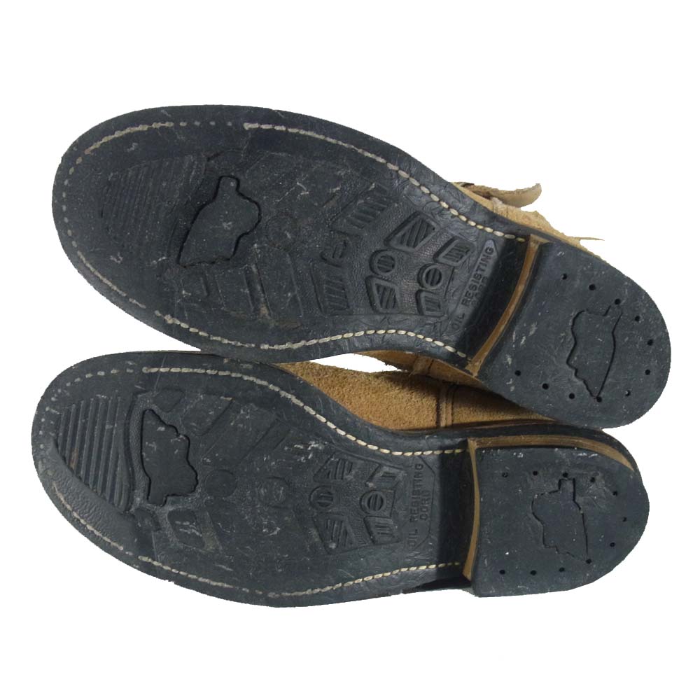 RED WING レッドウィング PT91 スエード エンジニアブーツ ベージュ系 7.5D【中古】