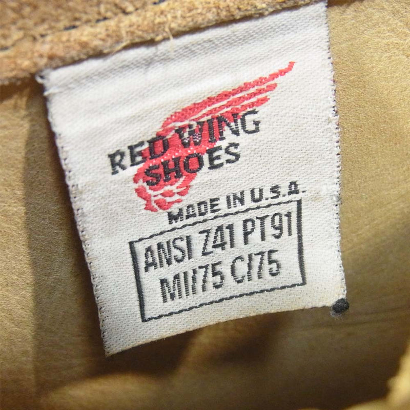 RED WING レッドウィング PT91 スエード エンジニアブーツ ベージュ系 7.5D【中古】