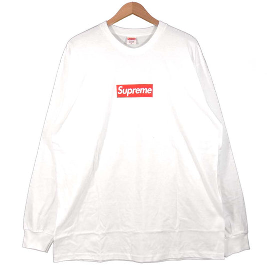 Supreme シュプリーム 20AW Box Logo L/S Tee ボックスロゴ ロンT 長袖 ホワイト系 XL【新古品】【未使用】【中古】