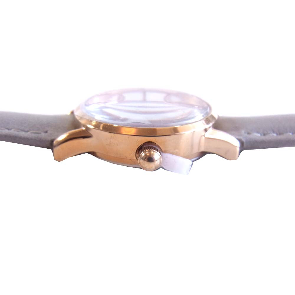 CLUSE クルース B52415 未使用品 Leather Strap Minimalistic Design レザーベルト クォーツ 時計 グレー系【極上美品】【中古】