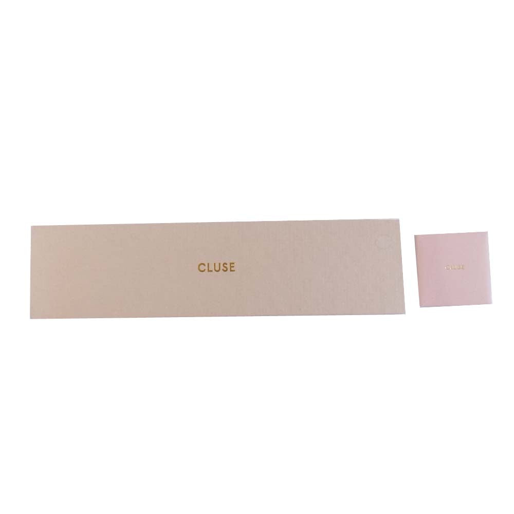 CLUSE クルース B52415 未使用品 Leather Strap Minimalistic Design レザーベルト クォーツ 時計 グレー系【極上美品】【中古】