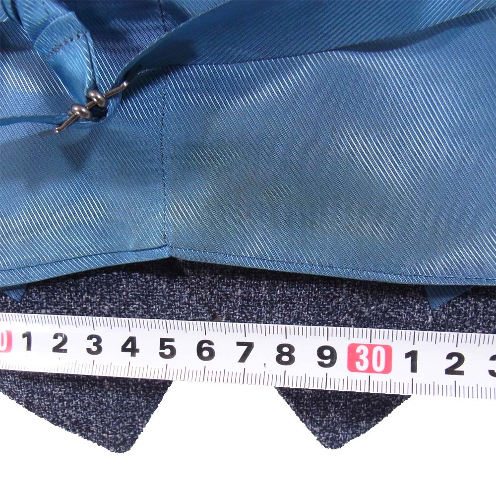 リングヂャケット RING JACKET RM159S03 view Brewmels リネン混 シルク ベスト ジレ グレー系 グリーン系【美品】【中古】