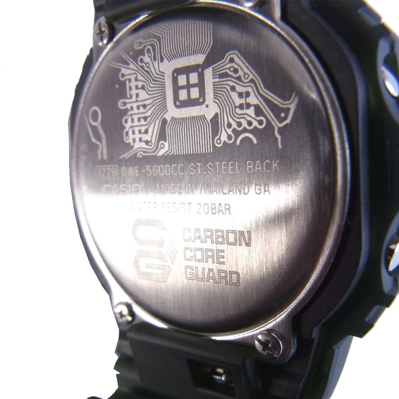 G-SHOCK ジーショック DWE-5600CC 未使用品 カーボンコアガード構造 デジタルウォッチ 時計 カーキ系【極上美品】【中古】