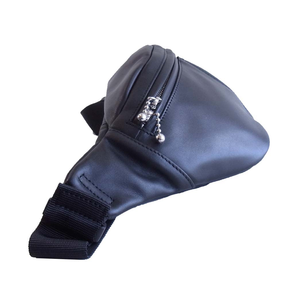 PORTER ポーター 未使用品 ルイスレザー Lewis Leather WAIST BAG レザー ウエストバッグ ブラック系【極上美品】【中古】