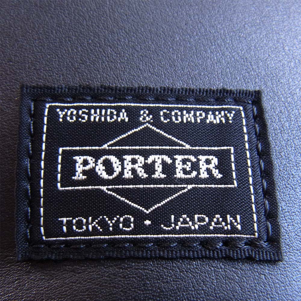 PORTER ポーター 未使用品 ルイスレザー Lewis Leather WAIST BAG レザー ウエストバッグ ブラック系【極上美品】【中古】
