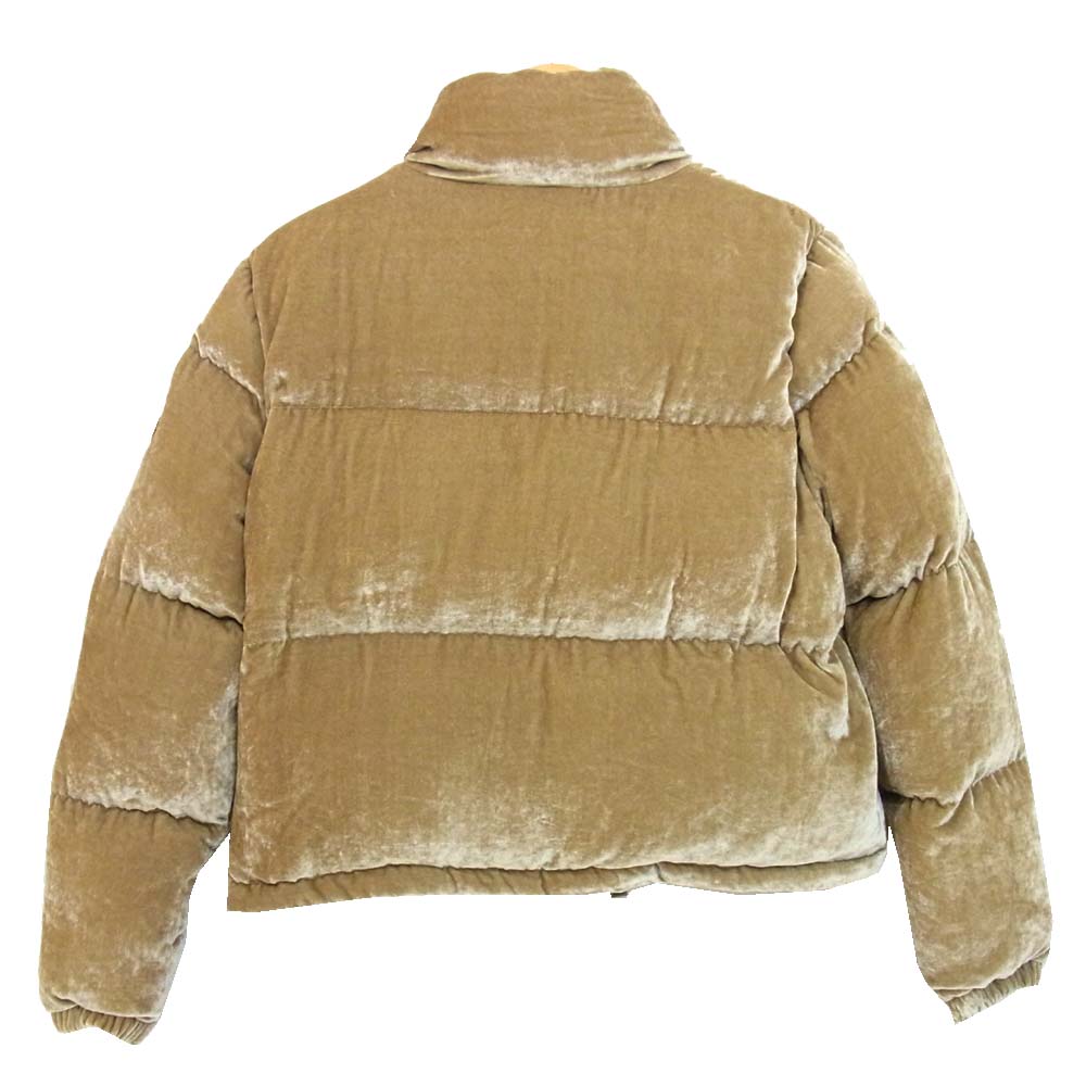 MONCLER モンクレール E20934591500 国内正規品 RIMAC リマック ベロア キルティング ダウン ジャケット ベージュ系【新古品】【未使用】【中古】